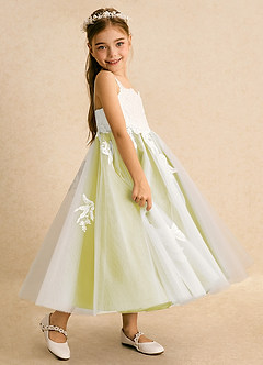 Azazie Coraline Flower Girl Klänningar Klänning A-Line i Spets image5