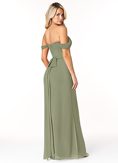 Azazie Joretta Bridesmaid Dresses Pistachio A-Line Sweetheart Neckline Chiffon Convertible Dress image5