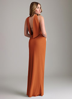 Azazie Lusinda Suknie dla druhen Syrena Zza ramienia Szyfon Do ziemi Sukienka image6