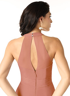 Azazie Danica Bridesmaid Dresses MAI TAI A-Line Pleated Chiffon Dress image5