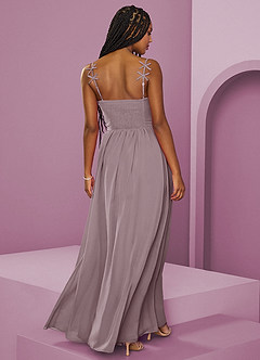 Barbie ♥ Azazie Bridesmaid Dresses Dusk A-Line Pleated Chiffon Dress image6