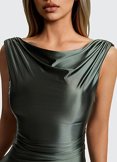 Eudora Dusty Sage Mermaid Maxi Dress image2