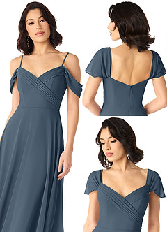 Azazie Tancie Bridesmaid Dresses Neptune A-Line Off the Shoulder Chiffon Convertible Dress image6