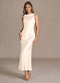 Cyanee Cream Maxi Dress
