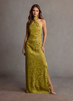 Vestido Mostaza Largo Hayden image3