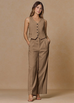 front Rowan Trufa Pantalones de rendimiento de tejido refinado