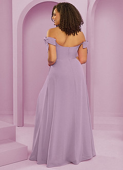 Barbie ♥ Azazie Bridesmaid Dresses Wisteria A-Line Off the Shoulder Chiffon Convertible Dress image8