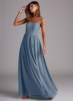Azazie Calianna Bridesmaid Dresses Twilight A-Line Off the Shoulder Chiffon Convertible Dress image3