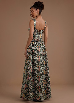 Maxi jurk Adele Middernachttuin image7