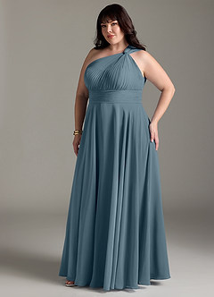 Azazie Charlize Brautjungfernkleider A-Linie One-Shoulder Chiffon Kleid Zwielichtviolett image11