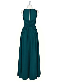 Azazie Nina Brautjungfernkleider A-Linie Plissee Chiffon Kleid Kiefer image7