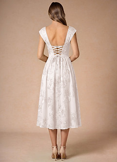 Hazel Blanc Nuage Robe midi image2