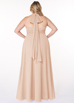 Azazie Fifi Bridesmaid Dresses English Rose A-Line Strapless Chiffon Convertible Dress image25