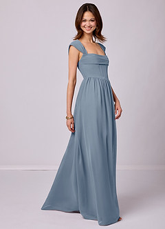 Barbie ♥ Azazie Bridesmaid Dresses Twilight A-Line Corset Chiffon Dress image3