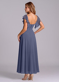Azazie Leilani Bridesmaid Dresses Stormy A-Line Ruched Chiffon Dress image5