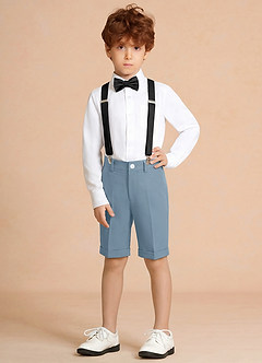 front Oliver Light Blue Boy Shorts 4-Piece Set