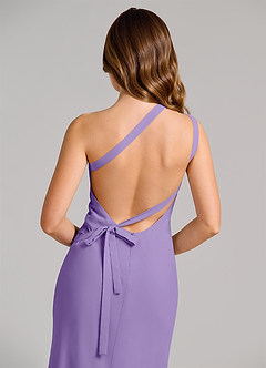 Azazie Monroe Suknie dla druhen Osłona Jedno ramię Szyfon Do ziemi Sukienka image6