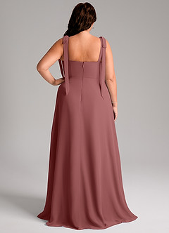 Azazie Debra Bridesmaid Dresses Amethyst A-Line with Pockets Chiffon Convertible Dress image2