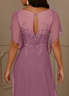 Azazie Cavell Mother of the Bride Dresses Vintage Mauve A-Line Sequins Mesh Dress image7