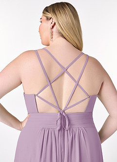 Azazie Farren Bridesmaid Dresses Wisteria A-Line Pleated Chiffon Convertible Dress image15