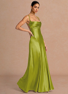 Muirgen Lemon Green Maxi Dress image5