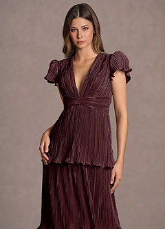 Talira Maxi Klänning Rödbrunt image6