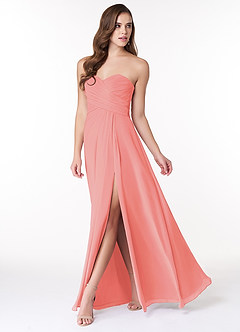 Azazie Arabella Allure Bridesmaid Dresses A-Line Sweetheart Neckline Chiffon Floor-Length Dress image3