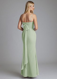 Azazie Solstice Final Sale Dusty Sage Mermaid Strapless Chiffon Convertible Dress image18