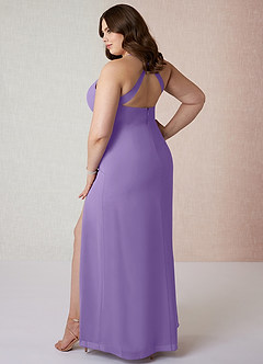 Azazie Manila Bridesmaid Dresses Tahiti Sheath V-Neck Chiffon Dress image10