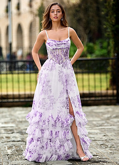 Pomeappy Fioletowy Suknia balowa z tiulu image4