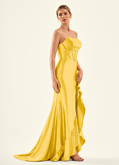 Cerys Amarillo Vestido de fiesta Corsat image3