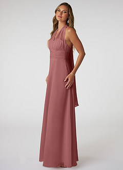 Azazie Fifi Bridesmaid Dresses Amethyst A-Line Strapless Chiffon Convertible Dress image5