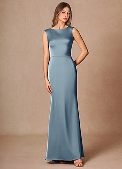 Maxi jurk Elara Poederblauw image5