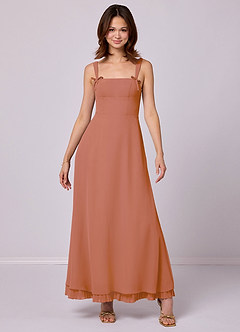 Barbie ♥ Azazie Bridesmaid Dresses MAI TAI A-Line Pleated Chiffon Dress image3