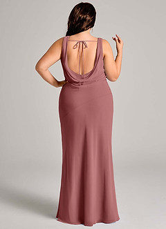 Azazie Rylina Bridesmaid Dresses Amethyst Mermaid Pleated Chiffon Dress image8