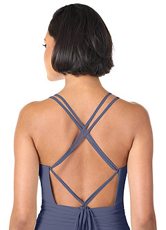 Azazie Farren Final Sale Stormy A-Line Pleated Chiffon Convertible Dress image2