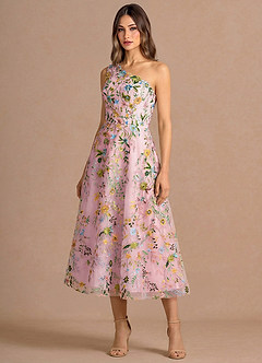 Maribela Candy Pink Midi Dress image3
