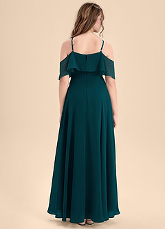 Azazie Tessabelle Junior Vestido de Pino de Gasa de Corte En A con Vestidos sin tirantes image2