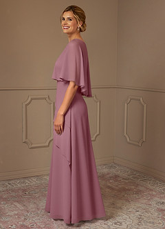 Azazie Bowie Mother of the Bride Dresses Vintage Mauve A-Line Chiffon Dress image4