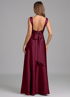 Azazie Beatrice Final Sale Emerald A-Line Sweetheart Neckline Stretch Satin Dress image6