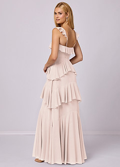 Barbie ♥ Azazie Bridesmaid Dresses Rose Petal A-Line Sweetheart Neckline Chiffon Dress image2