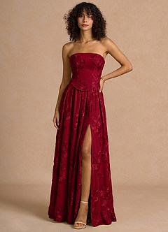 Isaura Burgundy Maxi Dress image3