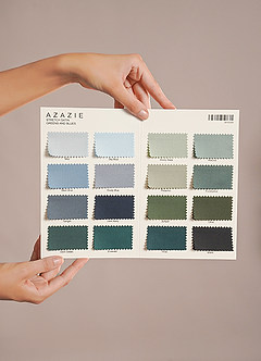 front Azazie Stretch Satin Multi Color Swatch Card
