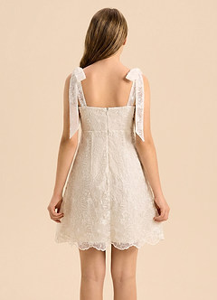 front Azazie Elodie Junior Formal Dress