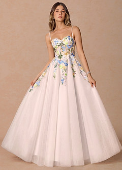 Iverine Blush Pink Multi Maxi Dress image4