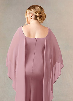 Azazie Dion Mother of the Bride Dresses Vintage Mauve Sheath Scoop Stretch Crepe Dress image13