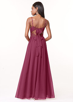 Azazie Zeya Vestidos de madrinha de casamento Vestir Amora de Chiffon de Linha A com Plissado image3