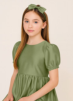 front Junior Bridesmaid Satin Headband