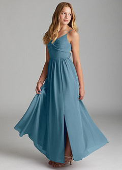 Azazie Zeya Junior Bermuda A-Line Chiffon Dress image4