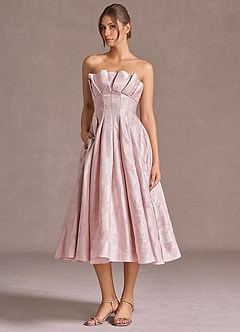 Beatrice Soft Pink Midi Dress image4